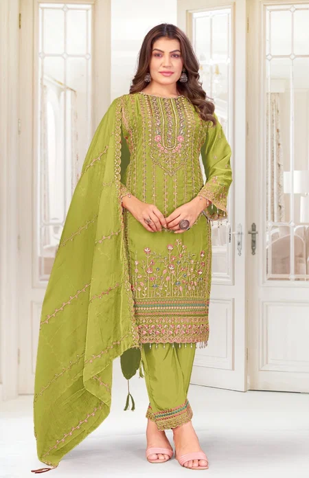 Az 1485 A To D By Alzohaib Chiffon Readymade Pakistani Suits Suppliers In India
